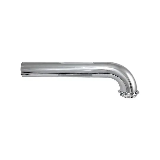 Messing-Abgangsbogen 90° für Siphon DN 32 (1 1/4'') - Länge 225 mm - verchromt Geprüft