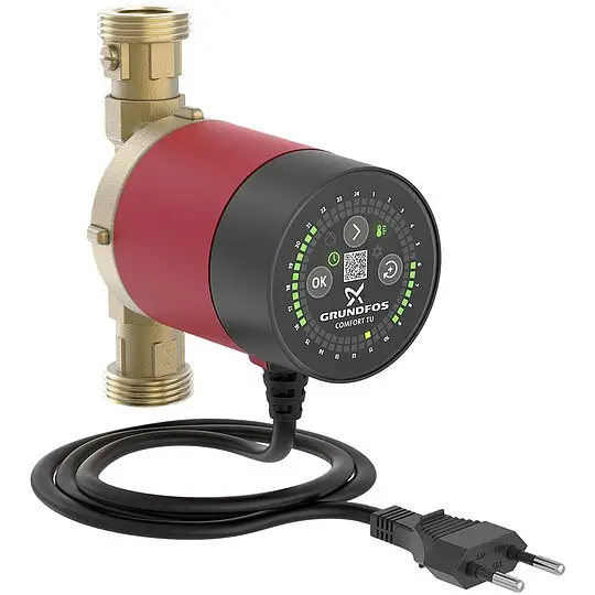 Kostenloser Versand Grundfos Trinkwasser-Zirkulationspumpe Comfort 15-14 BX TU, DN25 (1/2''), Baulänge 140 mm - 93094391