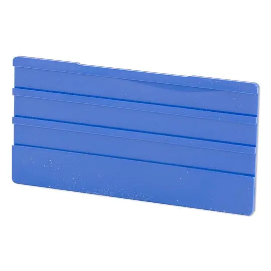 SIMPLEX Leerschild 100 x 50 mm für Universalhalter - aus Kunststoff - Farbe blau Kracherpreis