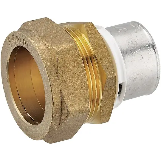 Solange Der Vorrat Reicht Pressfitting-Übergang 32 x 3,0 mm MV-Rohr auf Klemmverschraubung für 35 mm Kupferrohr