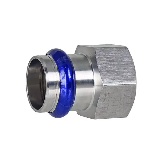 Heißes Angebot Press-Übergang 35 mm - 1 1/4 Zoll IG - für Edelstahlrohre - DVGW-zertifiziert - für V-Kontur
