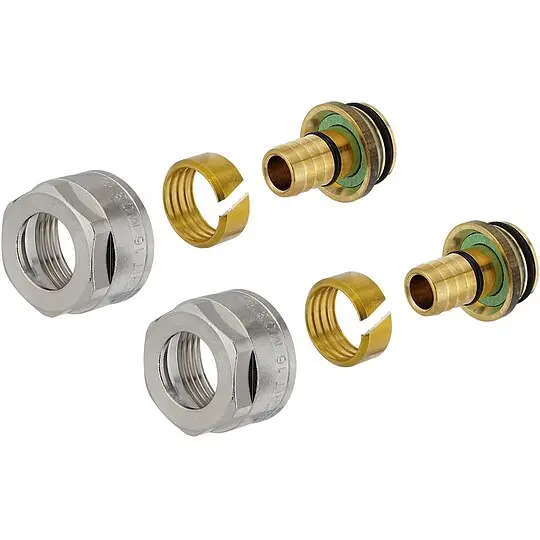2 Stk. GEBERIT Mepla Anschlussverschraubung für Eurokonus 16 mm x 3/4 Zoll (Überwurfmutter) - 641.534.22.2 Versand Am Gleichen Tag