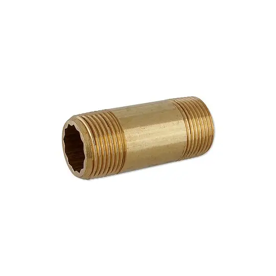Finale Aktion Messing Gewindefitting-Doppelnippel lang - Langnippel - 3/4'' x 60 mm
