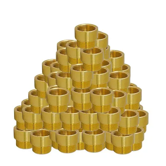 Echt Messing Gewindefitting-Hahnverlängerungs-Paket 1/2'' - 180-teilig - 15 % gespart