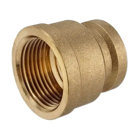 Günstig Messing Gewindefitting-Reduziermuffe 1'' IG x 1/2'' IG