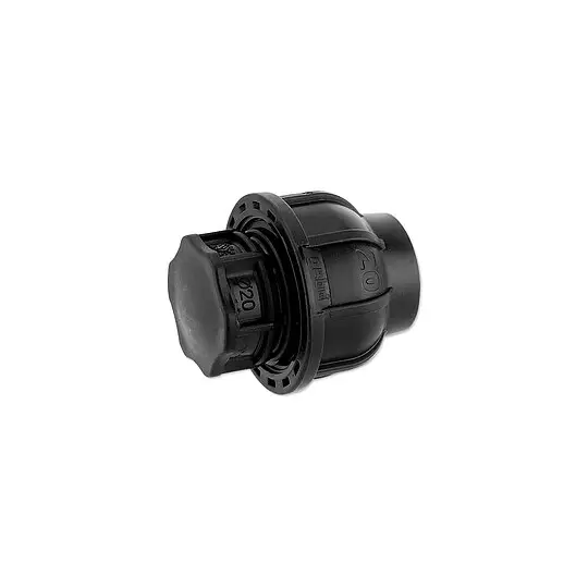 GEBO-Plast-Klemmverbinder Endkappe 20 mm - für PE-Rohre - 130720 Geprüft