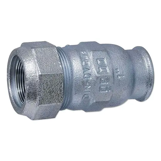 GEBO-Temperguss-Klemmverbinder für Stahlrohre - Übergang 48,3 mm x 1 1/2'' IG - 01.150.01.05 Angebot
