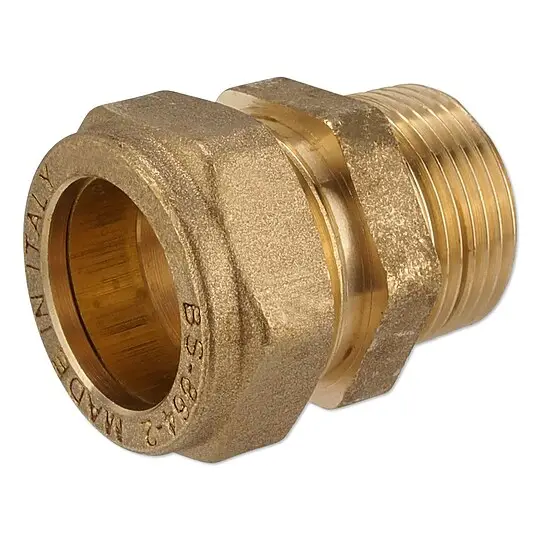 Klemmverschraubung für Kupferrohre - gerade 15 mm x 1/2'' AG für Heizung und Trinkwasser Aktuell