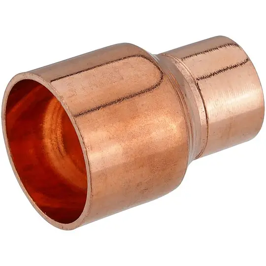 Echt Kupfer-Löt-Reduziermuffe - 28 x 22 mm - mit DVGW-Zulassung