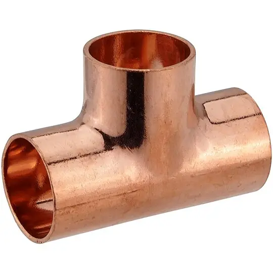 Direktkauf Kupfer-Löt-T-Stück - 28 x 28 x 28 mm - mit DVGW-Zulassung