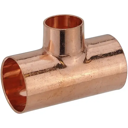 Versand Am Gleichen Tag Kupfer-Löt-T-Stück - 28 x 22 x 28 mm - mit DVGW-Zulassung