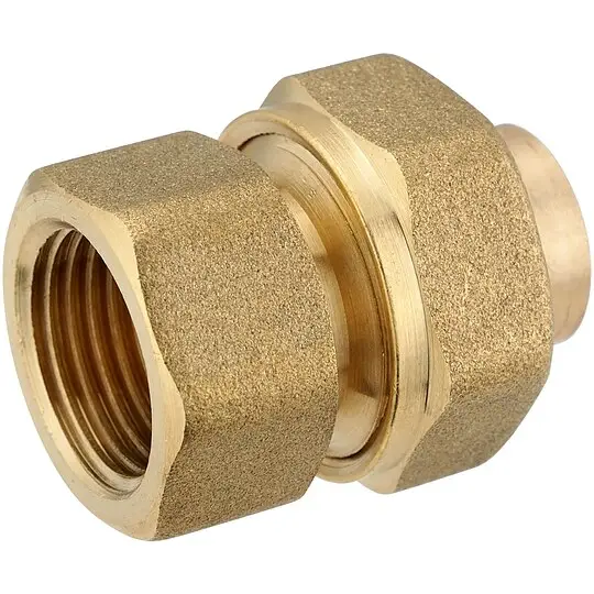 Angebot Rotguss-Löt-Verschraubung - 15 mm - 1/2'' IG - flachdichtend - mit DVGW-Zulassung