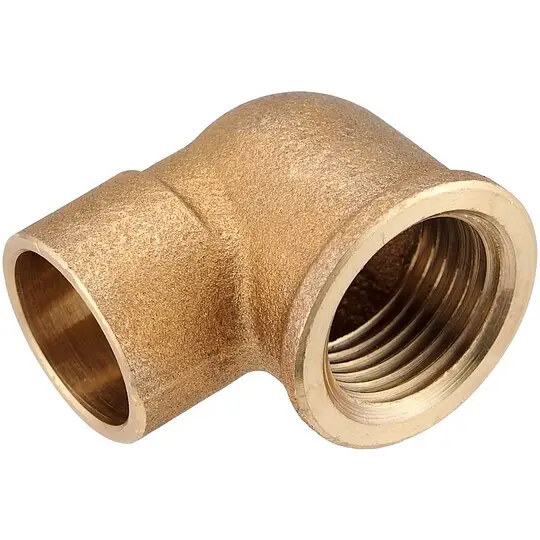 Top-Preis Rotguss-Löt-Winkel 90° - 15 mm - 1/2'' IG - mit DVGW-Zulassung