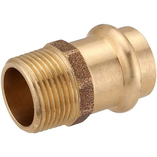 Angebot Press-Übergang aus Rotguss 18 mm - 1/2'' AG - für Kupferrohre - DVGW-zertifiziert - für V- & M-Kontur