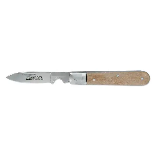 Direkt Vom Hersteller Kabelmesser Nr. 602 von KIESEL - mit Holzgriff - klappbar, mit Kerbe