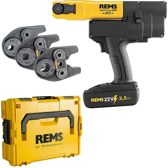 Direkt Vom Hersteller Radial-Pressmaschine Mini-Press 22 V ACC + Kunststoff-Systemkoffer + 3 Stk. Presszangen Mini G 16, 20, 26