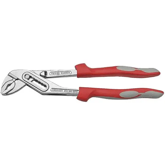 Markenprodukt VBW Wasserpumpenzange verchromt mit Handgriffen 245 mm - 966025