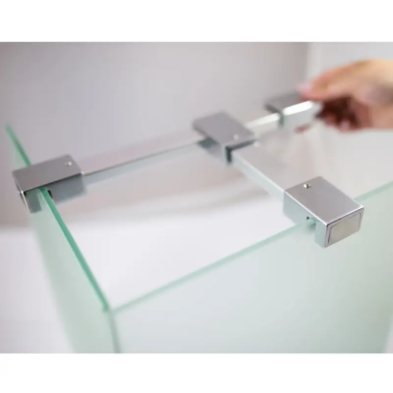 Stabilisator 90° mit T-Verbinder für Glas/Glas Montage Rabatt