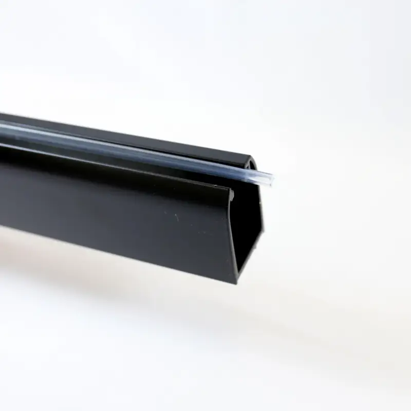 Wandanschlussprofil, rund, Schwarz matt Neue Ware