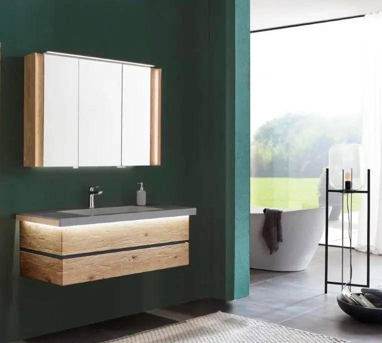 Thielemeyer Fresh Massivholz Badmöbelset 800080/801080 - Vorschlag 6 - 122 cm Top-Preis