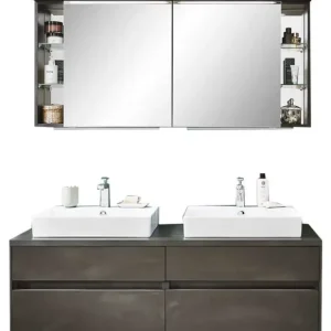 Direkt Vom Hersteller Puris Unique Badmöbel Set 142 cm breit mit Spiegelschrank