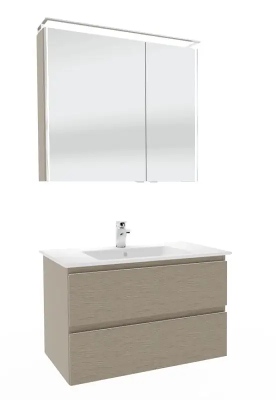 Marlin Bad 3290 Badmöbel Set - 80 cm breit Highlight