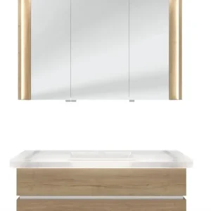 Thielemeyer Fresh Massivholz Badmöbelset Vorschlag 800080 - 122 cm Mega-Angebot