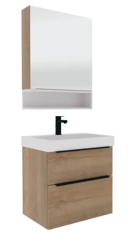 Begrenztes Angebot Puris c!mano Badmöbel Set - 60 cm