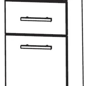 Garantierte Lieferung Puris Crescendo Bad-Unterschrank 40 cm breit UNA344A7M
