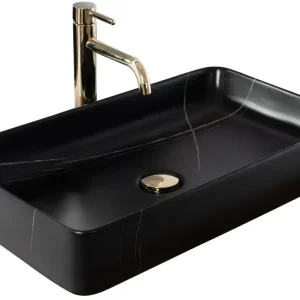Aufsatzwaschbecken Denis Black Stone Matt Aktuell