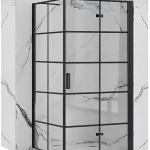Abverkauf Duschkabine Rea Molier Black 80x90
