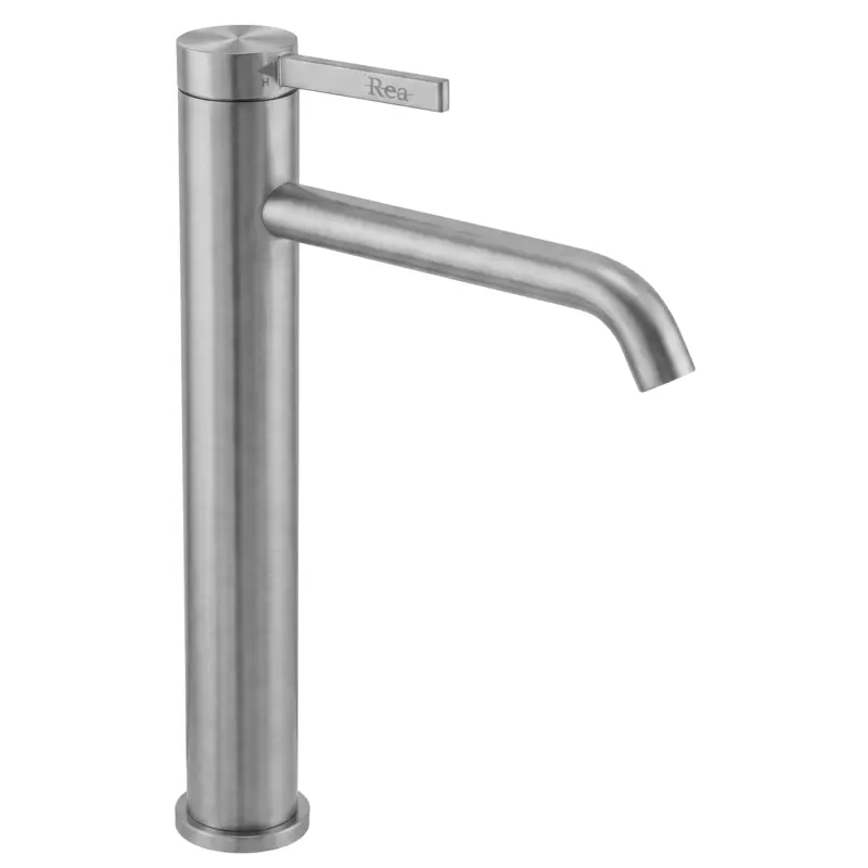 Waschbeckenarmatur Rea Rivo Brush Nickel Echt