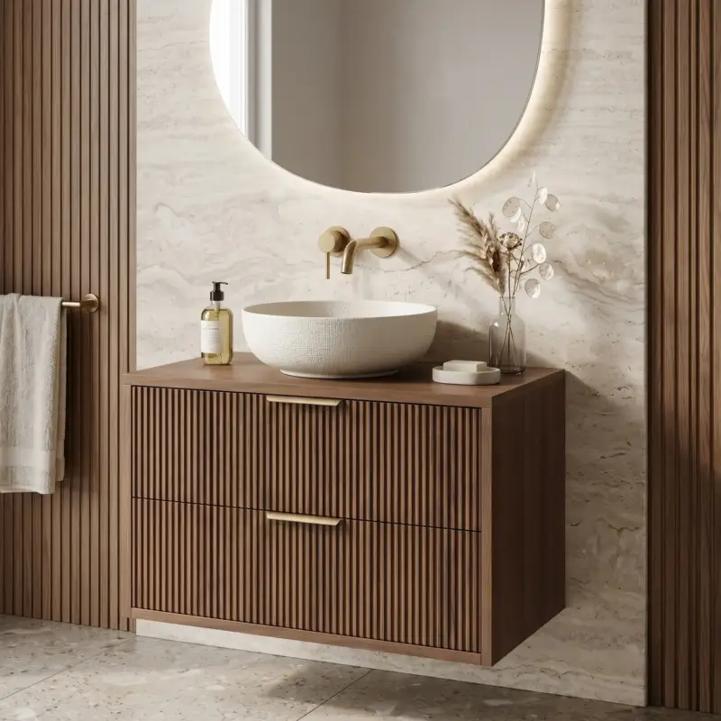 Waschtischunterschrank Rea Mono 80cm Brown Neuheit