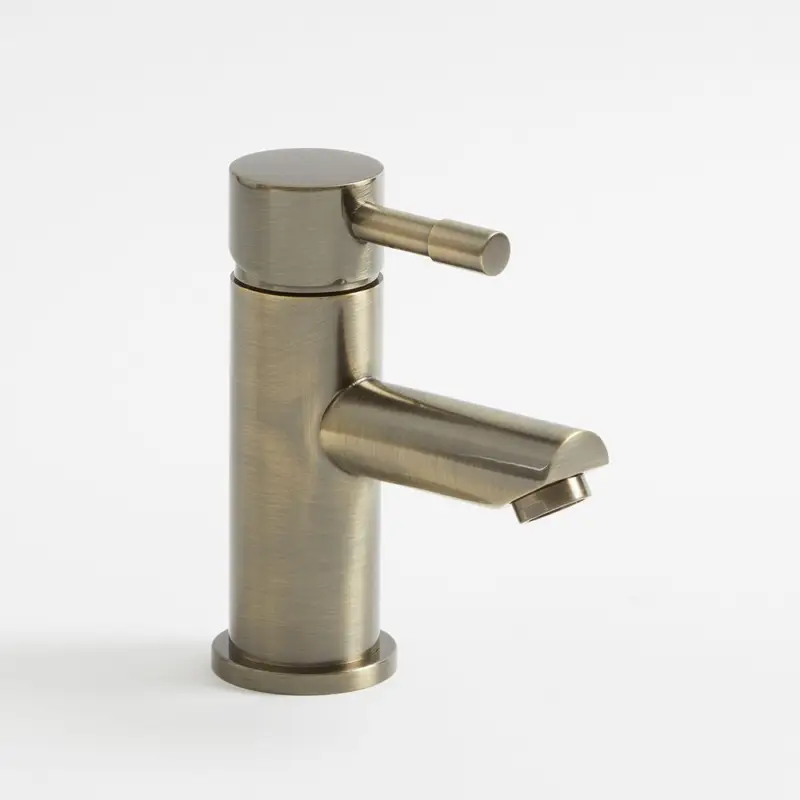 1-Loch Einhebel-Waschtischarmatur – Gebürstetes Messing – Clarus Gratis Versand