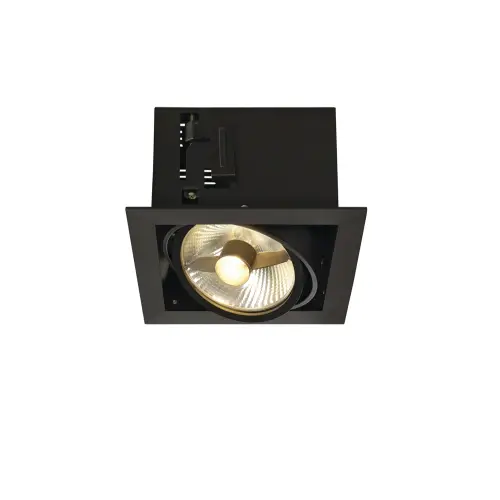 Wochenendangebot SLV KADUX 1 ES111 Downlight, eckig, mattschwarz, max. 50W
