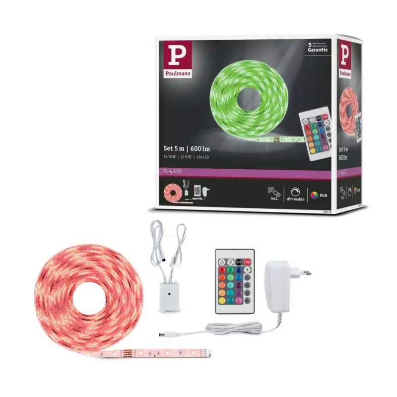 Ausverkauf Paulmann SimpLED Strip Set 5m 20W RGB