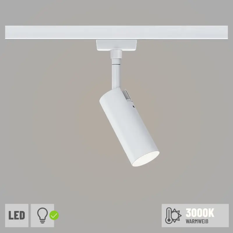 Heißes Angebot Paulmann URail LED Schienenspot Tubo 4.5W 265lm 3000K weiß (LED fest verbaut)