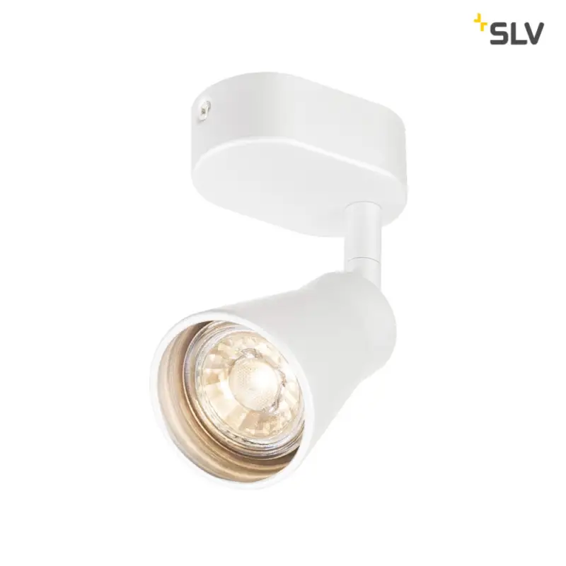 Begrenztes Angebot SLV AVO CW Single, Indoor Wand- und Deckenaufbauleuchte, QPAR51, weiß, max. 50W