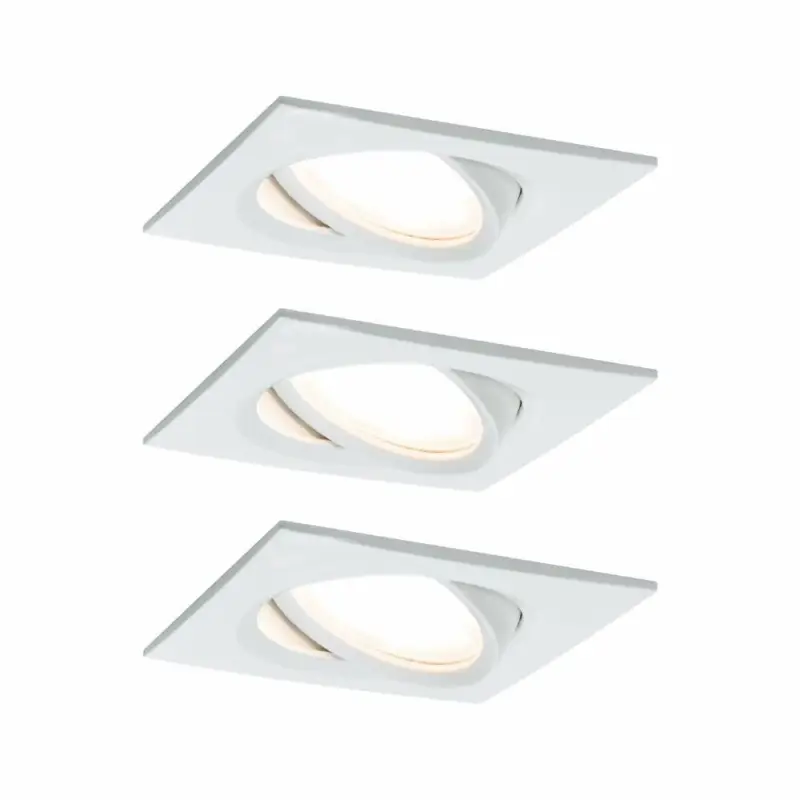 Sonderangebot Paulmann Einbauleuchte LED Nova Plus eckig 3x6,8WWeiß matt