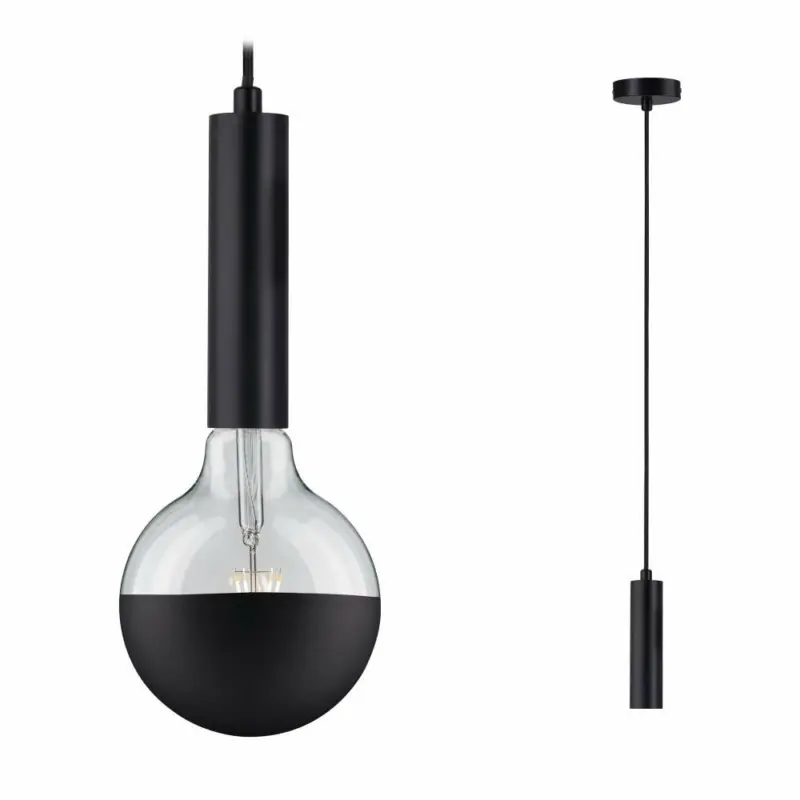 Billig Paulmann Pendelleuchte Neordic Kine max. 1x20W E27 Schwarz