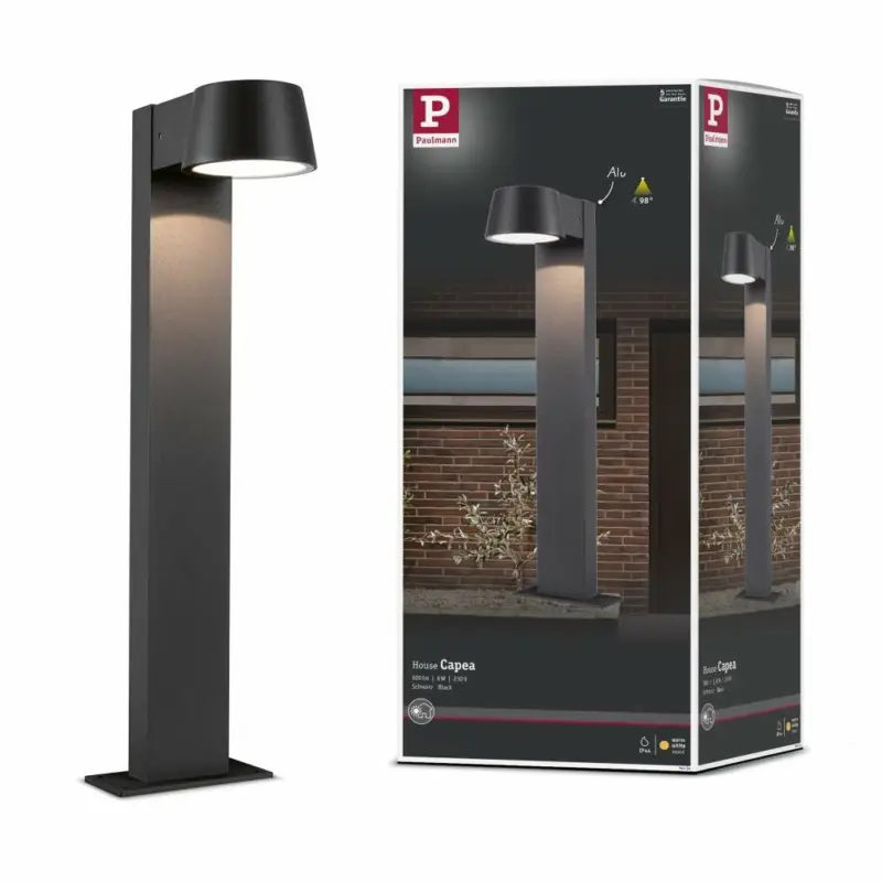 Highlight Paulmann Outdoor Pollerleuchte Capea Schwarz IP44 6W 230V Warmweiß