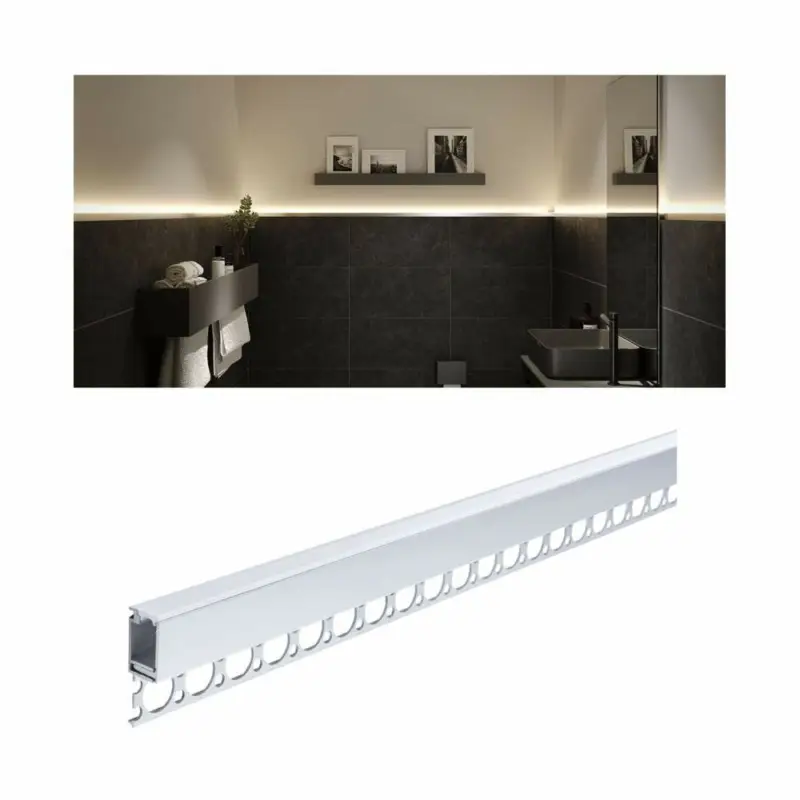 Paulmann LumiTiles LED Strip Einbauprofil Top 1m Alu eloxiert/Satin Online Kaufen