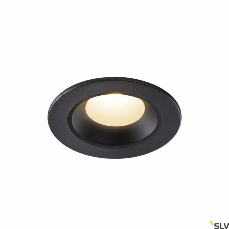 SLV NUMINOS® XS, Deckeneinbauleuchte schwarz 3000K 20° Geprüft