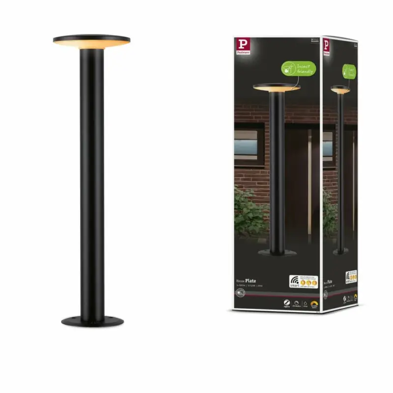 Abverkauf Paulmann LED Pollerleuchte Smart Home Zigbee Plateinsektenfreundlich IP44600mm Tunable Warm 5,5W 280lm 230VAnthrazitMetall#Kunststoff