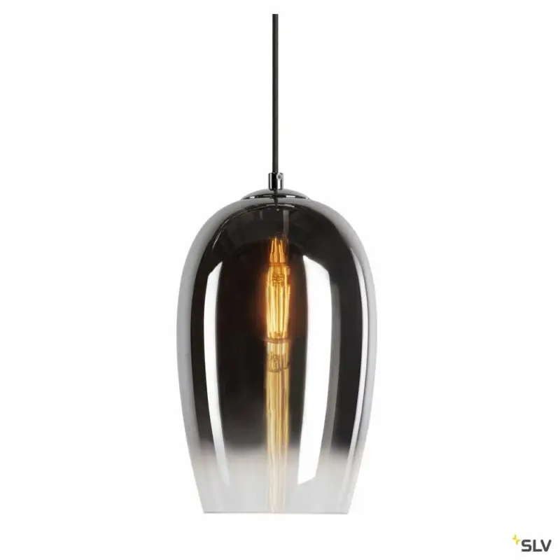 SLV PANTILO OVAL PD, E27 Pendelleuchte, chrom Markenprodukt