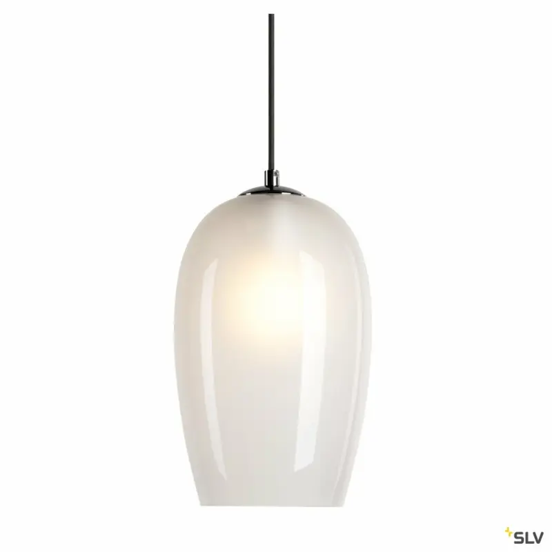 SLV PANTILO OVAL PD, E27 Pendelleuchte, weiß/chrom Online Kaufen