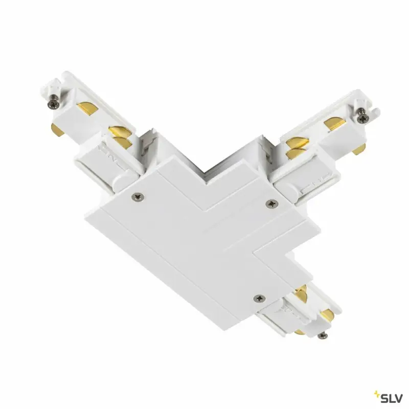Ausverkauf SLV T-Verbinder, für S-TRACK 3-Phasen-Einbauschiene, Erde innen links, weiß, DALI