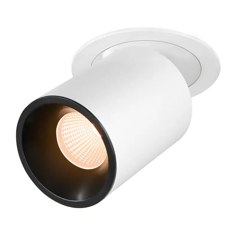SLV NUMINOS® PROJECTOR L, Deckeneinbauleuchte, 2700 K, 20°, zylindrisch, weiß / schwarz Gratis Versand
