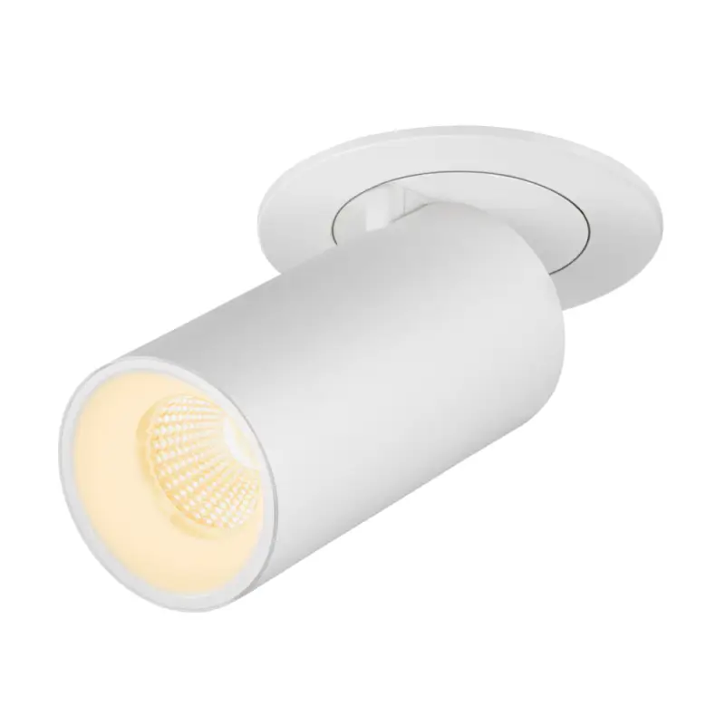 Neue Kollektion SLV NUMINOS® PROJECTOR S, Deckeneinbauleuchte, 3000 K, 40°, zylindrisch, weiß / weiß