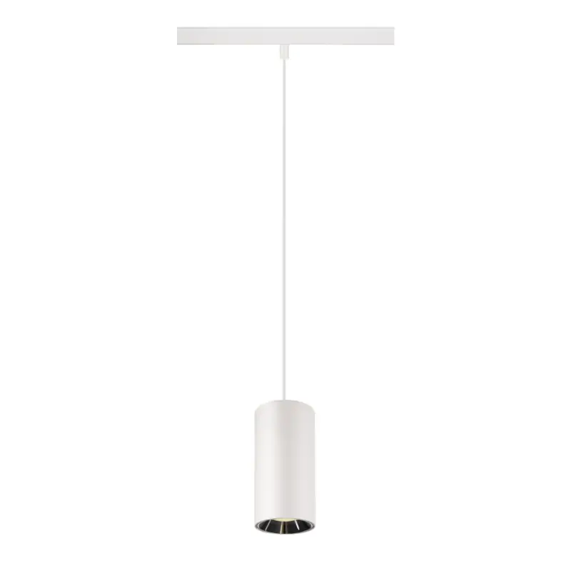 SLV NUMINOS® S 48V TRACK, DALI, Pendelleuchte, weiß / chrom, 16W, 1050lm, 3000K, CRI90, 20° Finale Aktion